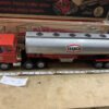 TEXACO Oil Tanker Truck 1970s Steel Promo Toy Vintage Collectible Original Box