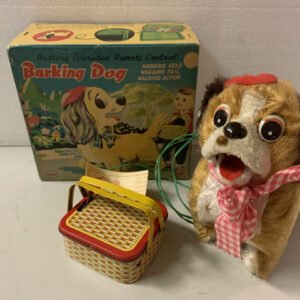 Vintage Toy Dog Line Mar Remote Controlled Walking/Barking Marx Box 60's Battery