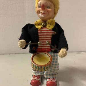 Rosko Wind Up Musical Clown #9110 in Original Box Working Japan TN modern toys