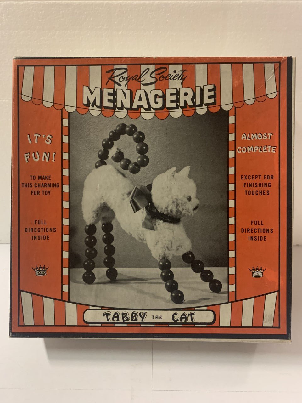 Royal Society Vintage Menagerie Tabby Cat Kit Arts & Crafts