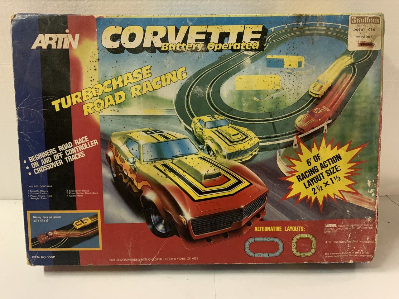 thumbnailimg-8267.jpg ARTIN Corvette Battery Operated Turbochase Road Racing No. 10011