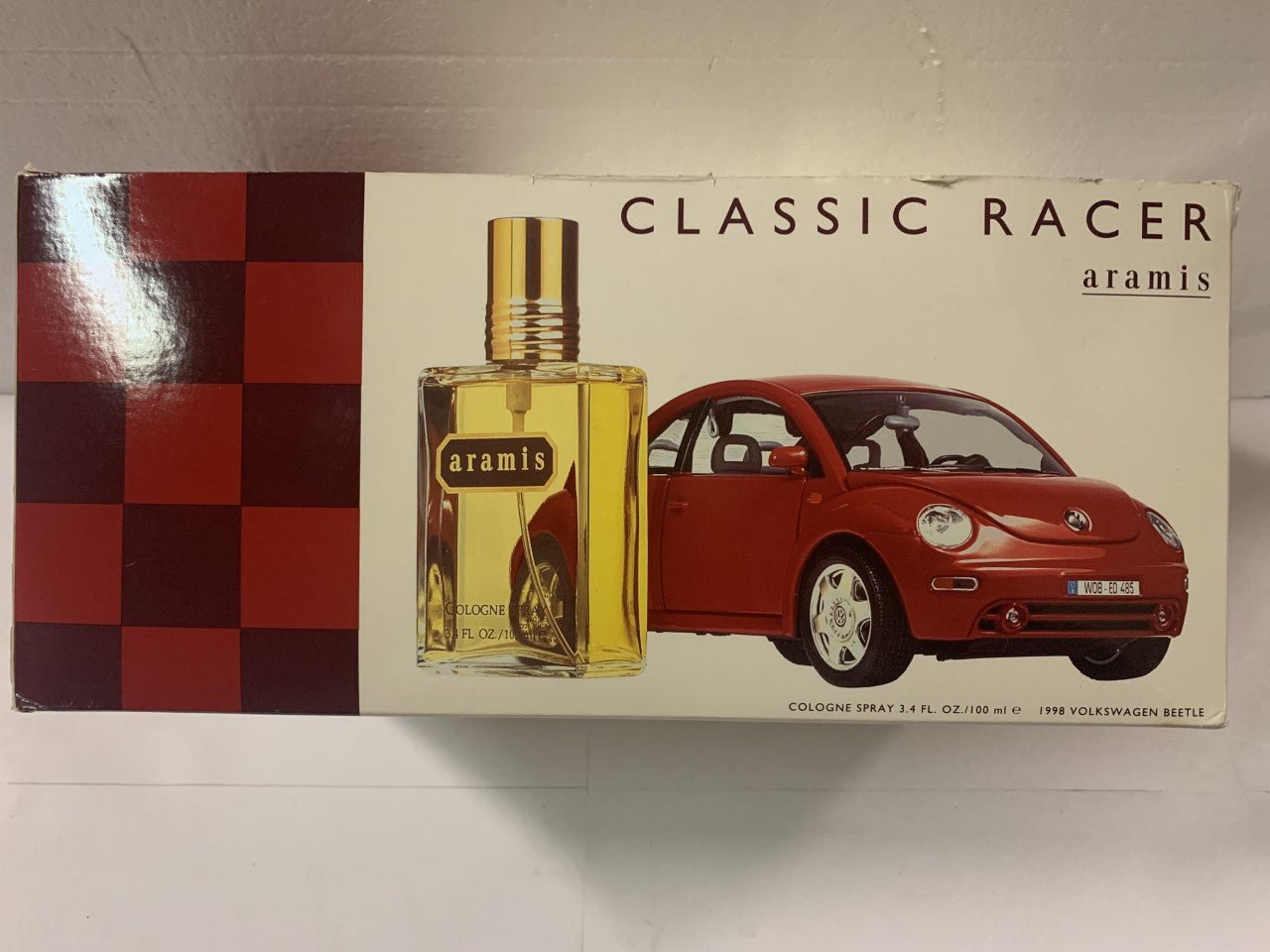 Aramis Classic Racer Cologne Spray & 1998 Volkswagen Beetle Set NO COLOGNE